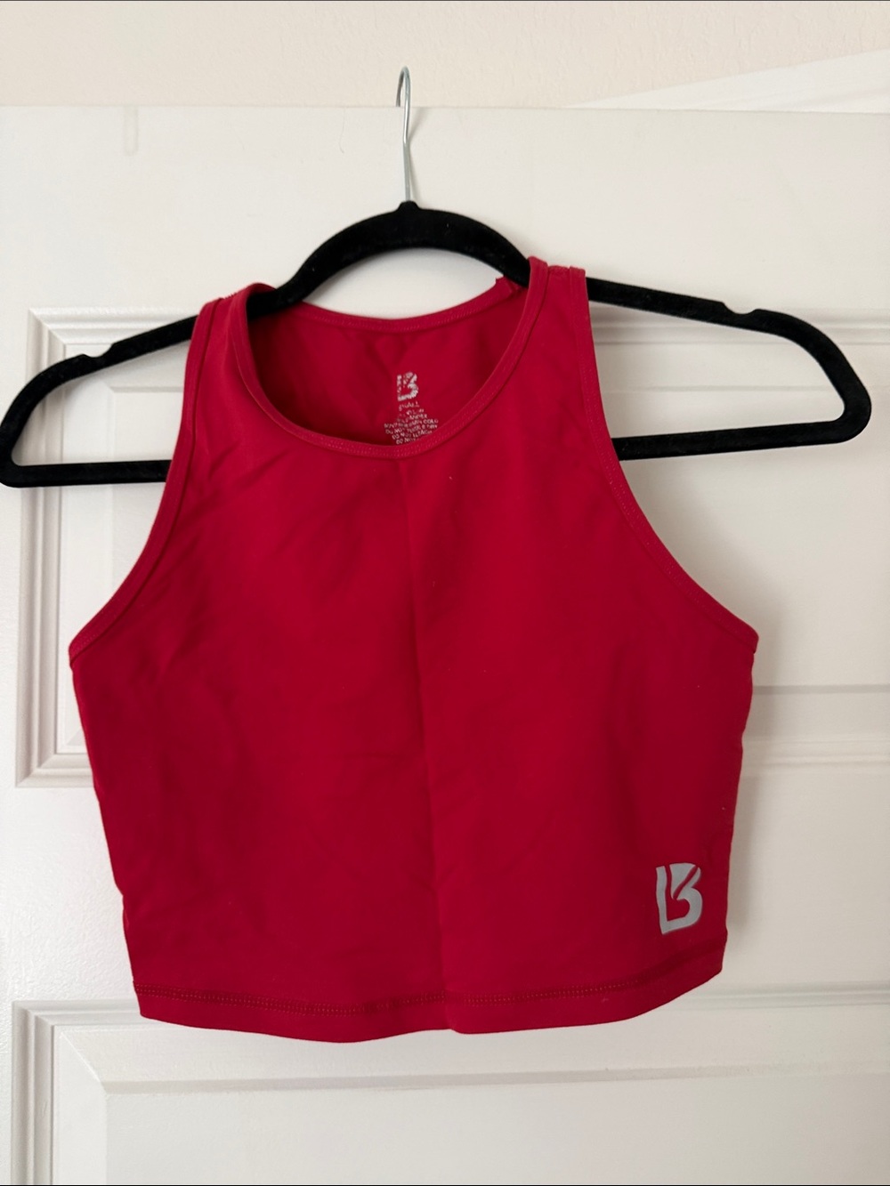 BuffBunny Red Crop Athletic Tank